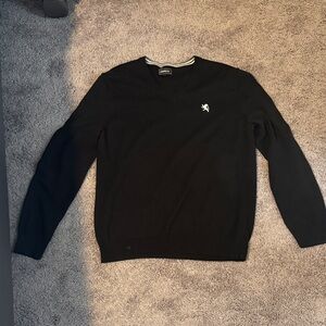Express Black V-Neck Sweater for Men